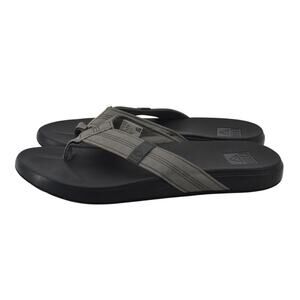 Reef Phantom Thong Cushion Sandals Black Gray Men US Size 9